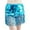 Blue, variant on Daznico Gleaming Sequin Fringe Party Skirt for – Sparkly Flapper Style Mini Skirt for Evening Events and Celebrations,Mardi Gras Clothing,Mardi Gras Skirt,One Size