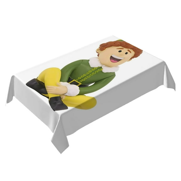 Elf Buddy's Sing Themed Square Tablecloth 54 * 72 Inches Durable Stylish