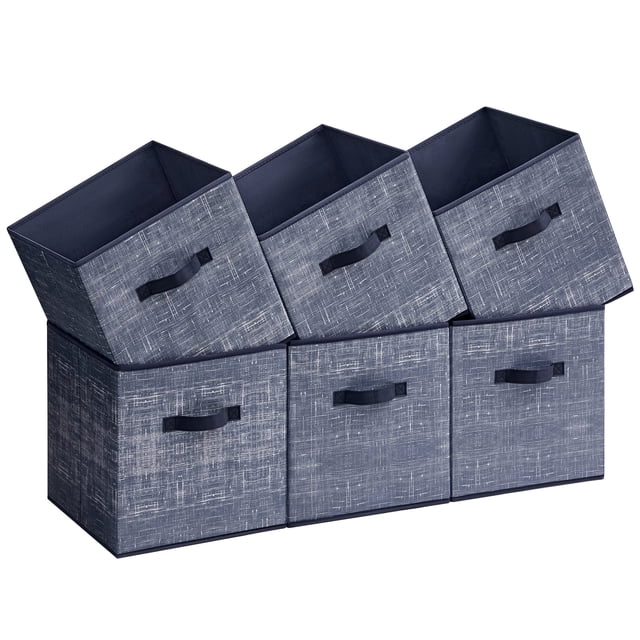 Cubos de almacenamiento SONGMICS Misty Blue UROB030I01 30 x 30 cm, 6 unidades