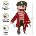 thumbnail image 3 of 25" Pirate, Peach Male, Full Body, Ventriloquist Style Puppet, 3 of 5