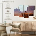 thumbnail image 4 of Elephant Stock Cowboy Of Monument Valley Wall Art - Horizontal Multi Panel Canvas - Living Room Wall Decor - Our America Multi Panel - Brown And Gray Decor - 30" x 18", 4 of 4
