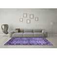 thumbnail image 3 of Ahgly Company Machine Washable Indoor Rectangle Abstract Blue Contemporary Area Rugs, 7' x 9', 3 of 4