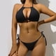 thumbnail image 4 of Conjunto de Bikini con un hombro descubierto para mujer, traje de baño Sexy con Push-Up y aros, Micro bañador brasileño recortado, traje de baño con Tanga 2024, 4 of 5