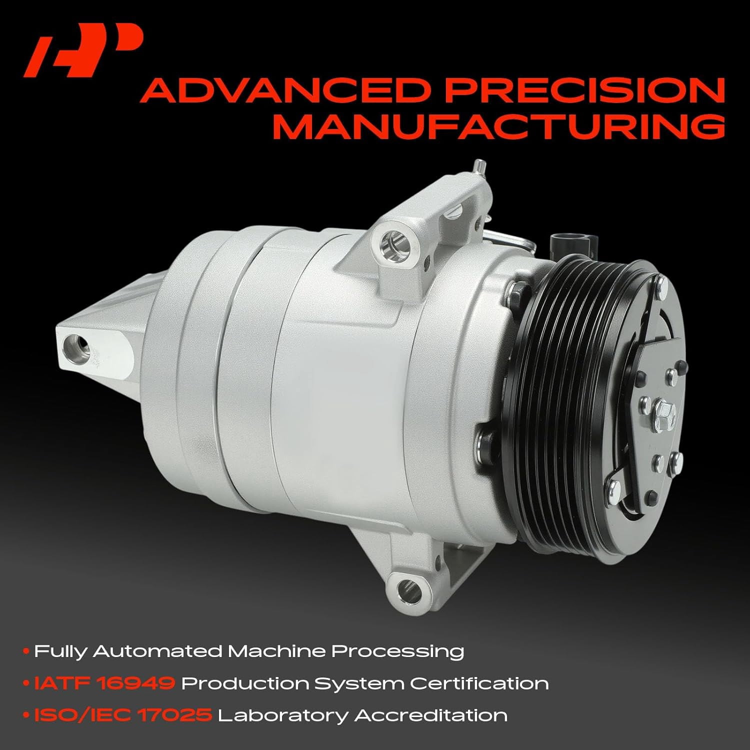 A-Premium AC Compressor with Clutch Compatible with Ford Fusion 2010-2012 Lincoln MKZ 2007-2012 V6 3.5L