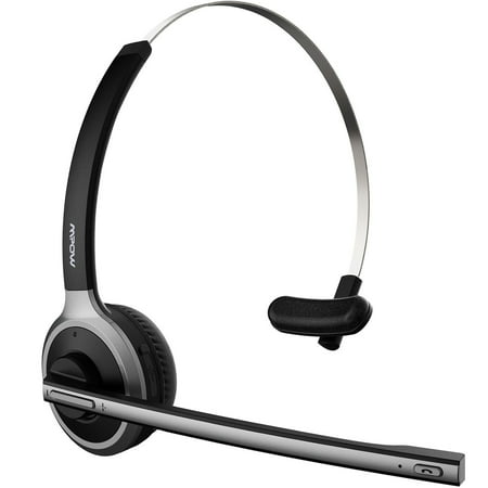 Mpow [Pro-2] V4.1 Bluetooth Office Headset/ Truck Driver Headset, Wireless Over Head Earpiece with Noise Reduction Mic for Phones, Skype, Call Center (Support Media