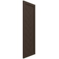 thumbnail image 2 of Ekena Millwork 18"W x 43"H True Fit PVC Single Panel Herringbone Modern Style Fixed Mount Shutters, Raisin Brown (Per Pair - Hardware Not Included), 2 of 9