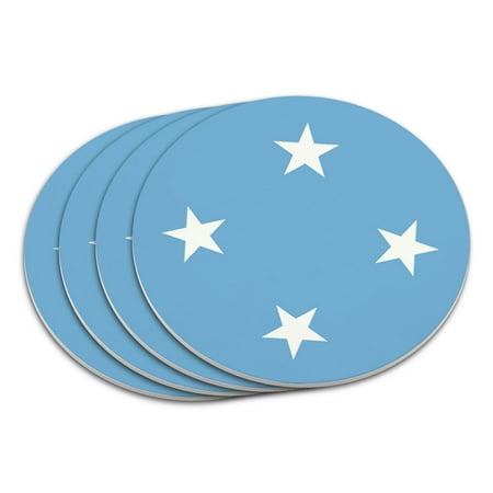 

The Federated States of Micronesia National Country Flag Coaster Set