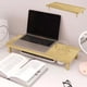 thumbnail image 1 of Soporte de escritorio para monitor de computadora compacto, base de altura ajustable, estante de almacenamiento de madera para mesa., 1 of 6