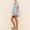 Blue, variant on Pajamas for Women Set Summer Satin Pajamas for Women Set Womens Pajama Sets Cotton Womens Pajamas Set 2 Piece Cotton Pjs Lounge Sets Puff Sleeve Ruffle Babydoll Shirt Shorts Summer Outfits