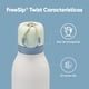 thumbnail image 2 of Botella de agua Owala FreeSip Twist térmica 700 mL verde/blanco, 2 of 6