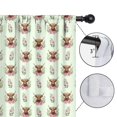 thumbnail image 4 of Blackout Kids Curtains,Green Highland Cow Flower Pattern Childrens Insulated Curtains Set Of 2,Bedroom Essentials,Toddler Room Decor 52"x63", 4 of 5