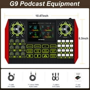 Tenlamp Audio Mixer G9 Digital Live Streaming Sound Card Podcasting Device