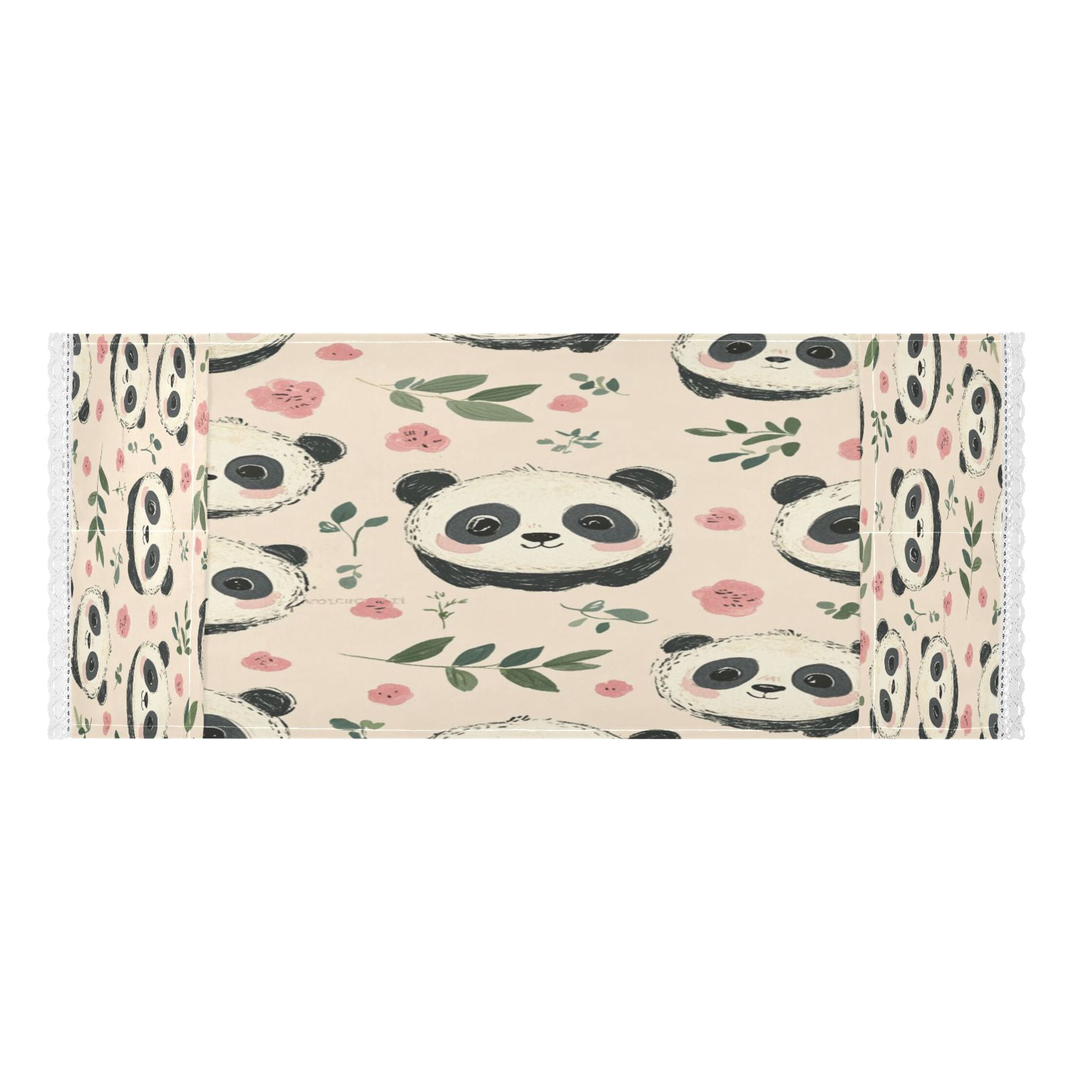 Cute Little PandaWasher and Dryer Covers Dust-Proof and Oil Resistant Fridge Cover with 4 Storage Pockets Washing Machine Top Cover for Laundry Kitchen Home 51.2 x 22 In