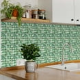 thumbnail image 3 of Mi Alma Vinyl Backsplash Decor - Green Emerald Peel & Stick Tiles 6x6, 3 of 18