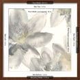 thumbnail image 5 of Art.com Gray and Silver Flowers I Art Print by Chris Paschke, Brown Frame Wall Art, 21" x 21", 5 of 5