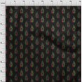 thumbnail image 3 of oneOone Cotton Poplin Fabric Leaves & Floral Block Print Fabric BTY 56 Inch Wide, 3 of 4