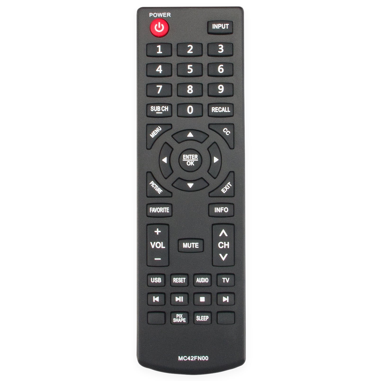 MC42FN00 Replacement Remote Fit for Sanyo TV/DVD/VCR FW24E05T FW32D25T
