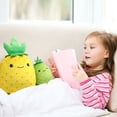 thumbnail image 3 of LotFancy Pineapple Plush Toy Pillow, Cute Squishy Stuffed Animal Plushie Doll Gift for Kids Girls Boys, 3 of 7