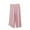Pink, variant on Mlzmgr Capri Pants for Women Elastic Waist Wide Leg Flowy Capris Loose Comfy Homewear Capri Pants