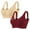 #198-Red, variant on Roncen 2-Pack Women's Rhinestone Sports Wireless Bra - Daily Underwire-Free Bra