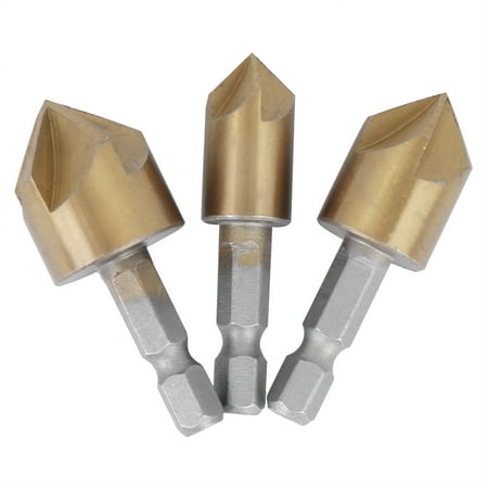 

3pcs Chamfer Cutter 90 Degree Chamfer Router Bit Woodworking Chamfering 12 Mm To 19 Mm For Woodworking Drilling Woodworking