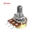 thumbnail image 5 of Uxcell WH148  20K Ohm Variable Resistors Single Coil  Potentiometer 4 packs, 5 of 5