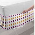 thumbnail image 2 of Ambesonne Multi-color Gathered Microfiber Bed Skirt, Full, 2 of 2
