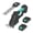 Black + Lake Blue, variant on Cordless Hedge Trimmer, 2-in-1 Electric Trimmer & Grass Shears, 20V 2.0Ah with 2 Batteries & Charger, Up to 120 Min Runtime for Gardens Yards Lawns