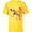 Yellow, variant on Disney Vintage Donald Duck Noel Holiday - Short Sleeve T-Shirt for Kids - Customized-White