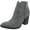 Gray, variant on SUN STONE Womens Black V-Notch Cut Outs Cushioned Slip Resistant Graceyy Round Toe Block Heel Zip-Up Booties 5.5