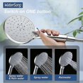 thumbnail image 2 of Shower Head-5' High Pressure Shower Heads With 3 Spray Modes For Low Water, 2 of 5