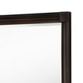 thumbnail image 4 of Benjara Meon Dresser Mirror, Dark Oak Brown Wood Frame, Rectangular 32 Inch, 4 of 6