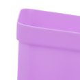 thumbnail image 4 of NFTIGB Plastic Square Plant Pot Planter 3.15 in / 8 cm with Tray Succulent Container Purple, 4 of 9