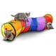 thumbnail image 1 of Juguete interactivo para mascotas con túnel interior para gatos, estilo S-arcoíris plegable para gatos, gatitos, conejos y cachorros, 1 of 5