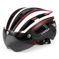 thumbnail image 3 of Casco de bicicleta de montaña Lixada Casco de motociclismo con luz trasera desmontable, 3 of 8