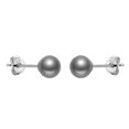 thumbnail image 1 of Sterling Silver Grey Shell Pearl Earrings--|Model code2259, 1 of 5