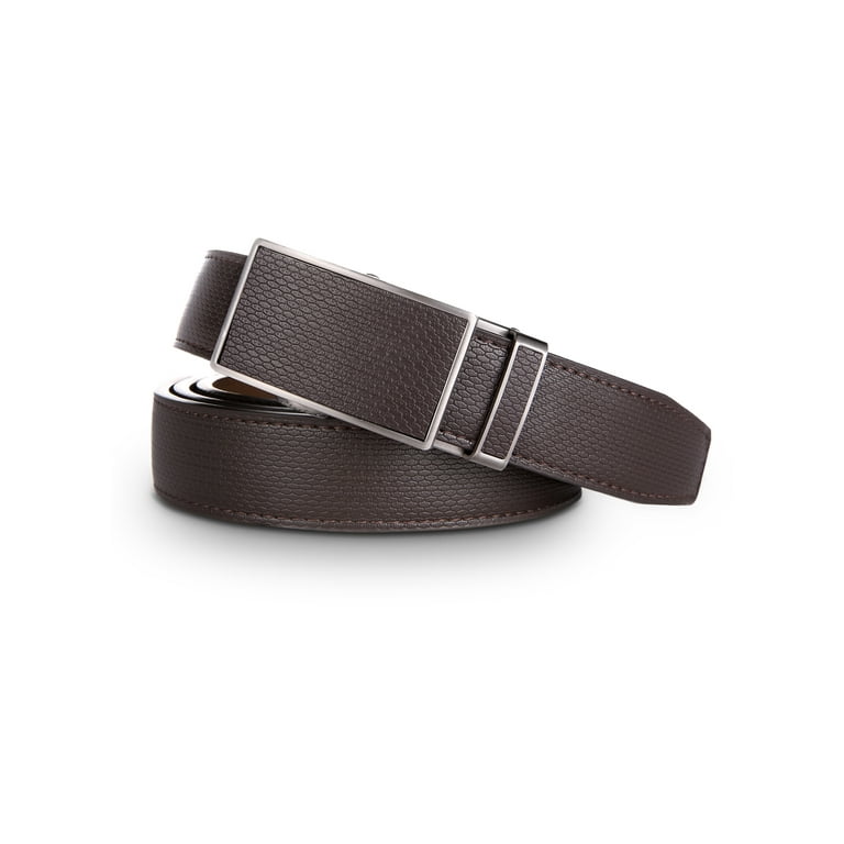 Mio Marino Men's Netted Leather Ratchet Belt