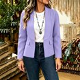 thumbnail image 4 of Guluxicc Open Front Blazers for Women Long Sleeve Dressy Jackets with Pockets Business Casual Jackets for Office Everyday Fall Winter, 4 of 5