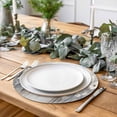 thumbnail image 6 of Round Placemats White Flowers 15 inch Set of 4 Table Mats for Dining Table Ombre Yellow Painting Heat Resistant Non-Slip Kitchen & Home Decorative Place Mat Set, 6 of 8