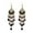Black, variant on Boho Long Teardrop Beaded Tassel Dangle Earrings for Women Gold-Toned Bohemian Crystal Beads Fringe Dangling Drop Statement Earrings Enamel Flower Link Piercing Fish Hook Native Tribal Ethnic Jewelry