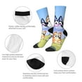 thumbnail image 6 of Lsque Bluey Printed Men's Crew Socks, Soft Durable Breathable Moisture-Wicking with Odor Control Cotton socks, 6 of 7
