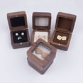 thumbnail image 6 of New Wedding Ring Holder Jewelry Box Organizer Marriage Wedding Ceremony Ring Storage Gift Packaging Stud Earring Display Box 4 only box, 6 of 6