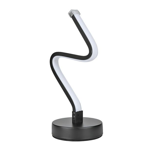 Akloker Led Spiral Shape Light Acrylic, Acrylic Table Lamp Uk
