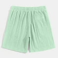 thumbnail image 4 of Resicozy Mokaloha Mens Shorts, Lininco Mens Shorts, Pacificozy Men's Daily Embroidered Casual Comfort Short with Pocket Green 3XL, 4 of 5