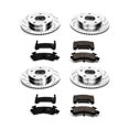 thumbnail image 3 of PowerStop Front and Rear Z23 Evolution Sport Carbon-Fiber Ceramic Brake Pad and Drilled & Slotted Rotor Kit Fits: OLDSMOBILE Select Models K2847, 3 of 10