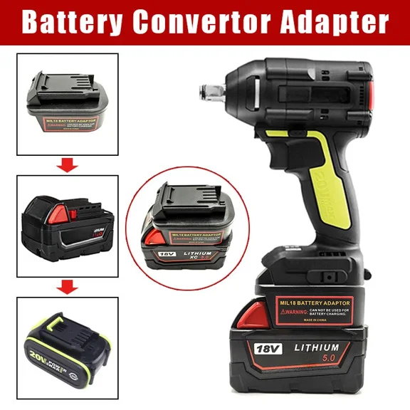 Battery Adapter for Milwaukee 18V Li-ion Battery Convert to For Worx 5PIN Tool