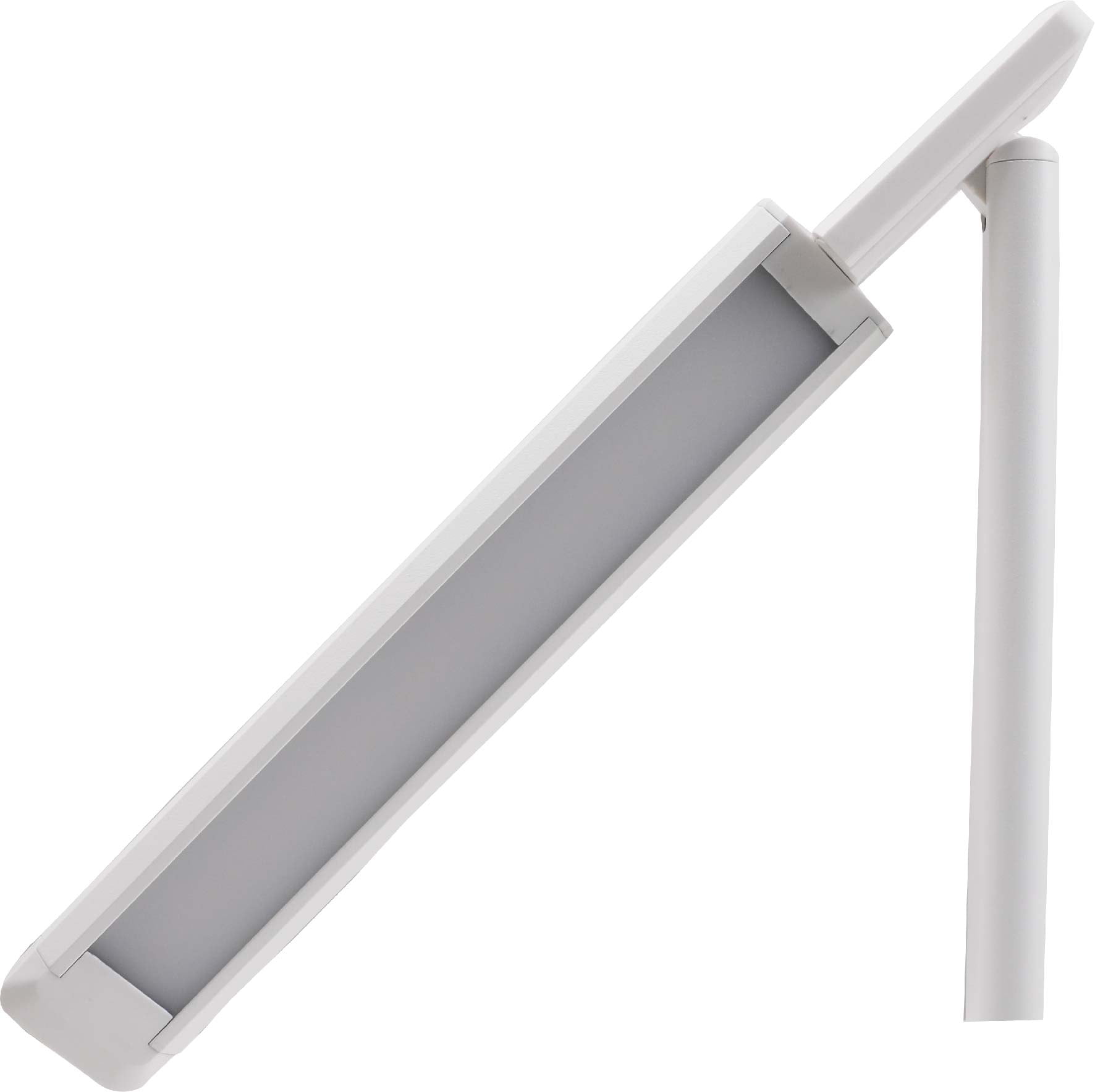 Mainstays Modern Dimmable Plastic LED Desk Lamp with USB Charging Port, White, for All Ages