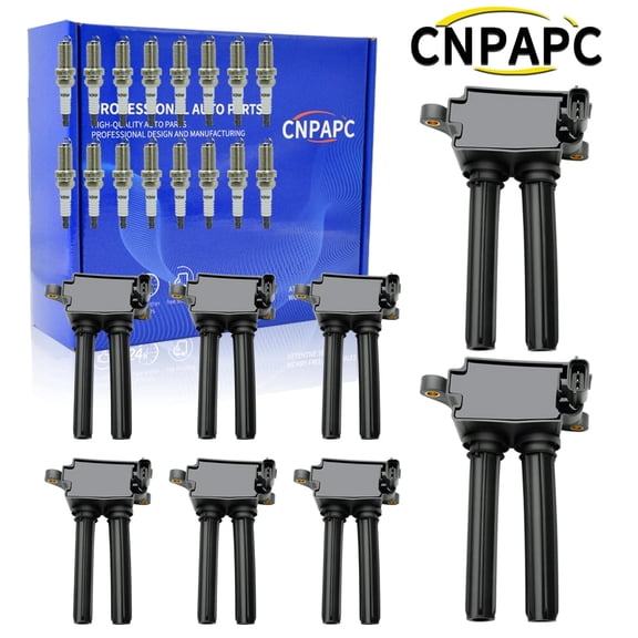 Ignition Coils Pack Set of 8 for 5.7 V8 HEMI Compatible with Dodge Ram 1500 2500 3500 Charger Durango Chrysler 300 Jeep Grand Cherokee 2009 2010 2011 2012 2013 2014 2015 Coil Packs Replaces# UF504