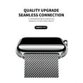 thumbnail image 2 of 2 Pack LEIXIUER Metal Magnetic Band for Apple Watch Bands 38mm Milanese Loop Stainless Steel Wristband with Protector Case for iWatch Series 3 2 1 -silver,rose gold, 2 of 7