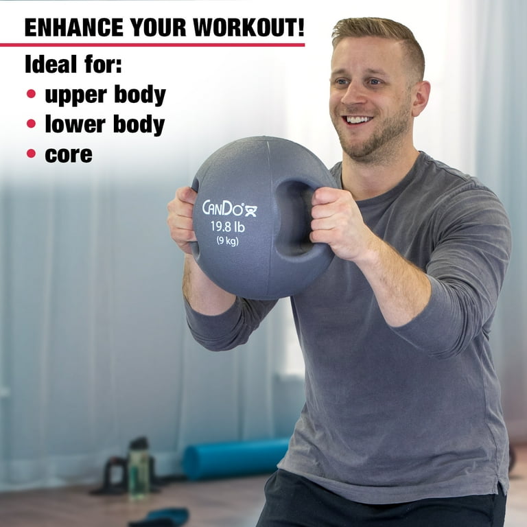 Weight lifting ball with discount handle